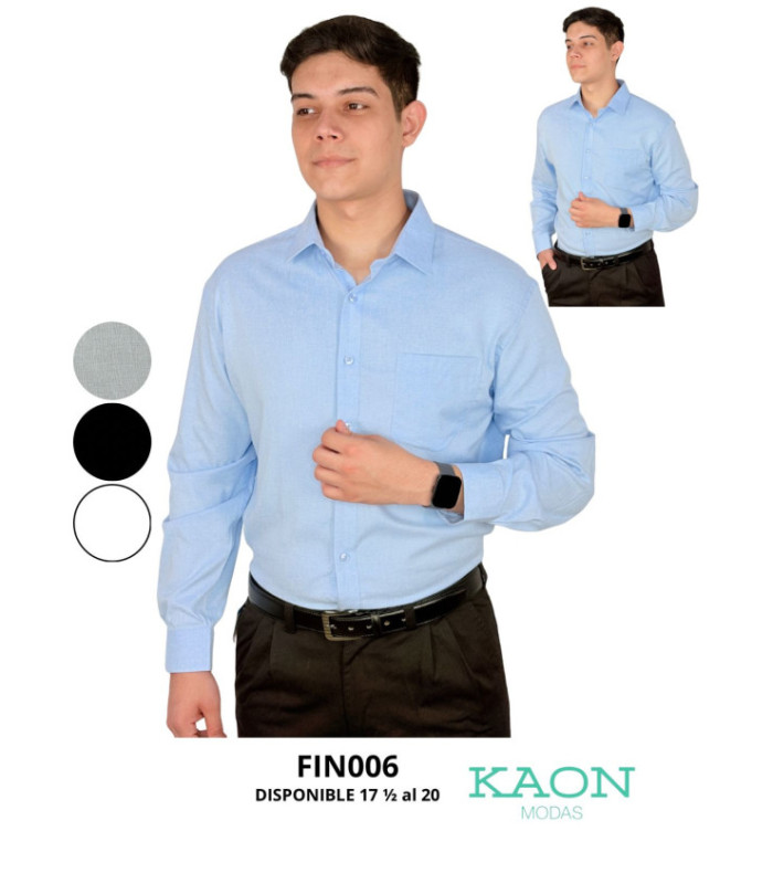 CAMISA SOCIAL M/L ESPECIAL 17½ AL 20 .