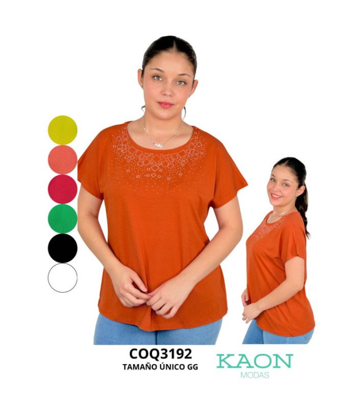 Blusa Sra.alg.con Brillo En Frente.coqueta - Kaon Modas CDE