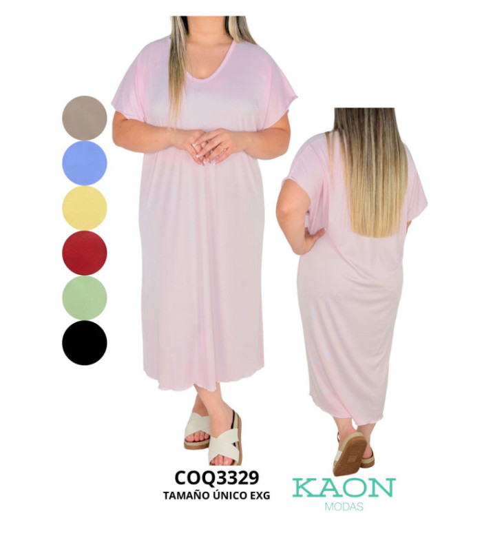 VESTIDO SRTA.ESTAMPADA ESCOTADO.COQUETA