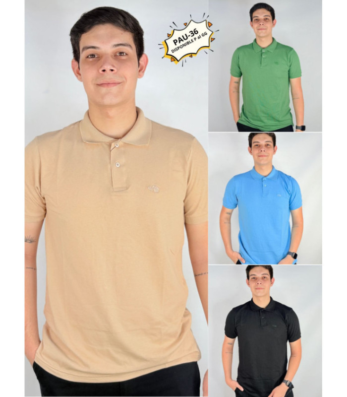 REMERA MASC.CON CUELLO