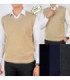 CHALECO DE HILO LISO MASCULINO M AL 2XL