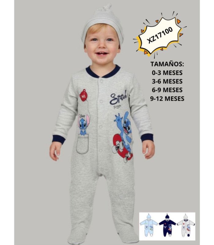 ENTERIZO BEBE STITCH