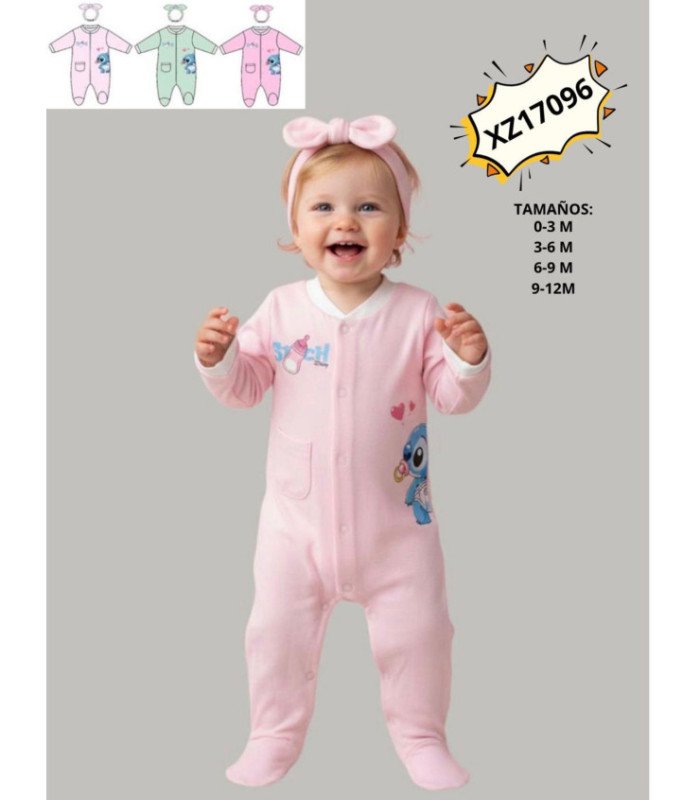ENTERIZO PARA BEBE CON VINCHA
