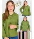 BLUS.SRTA.M/L FRUNCIDO EN EL CUELLO.COQUETA