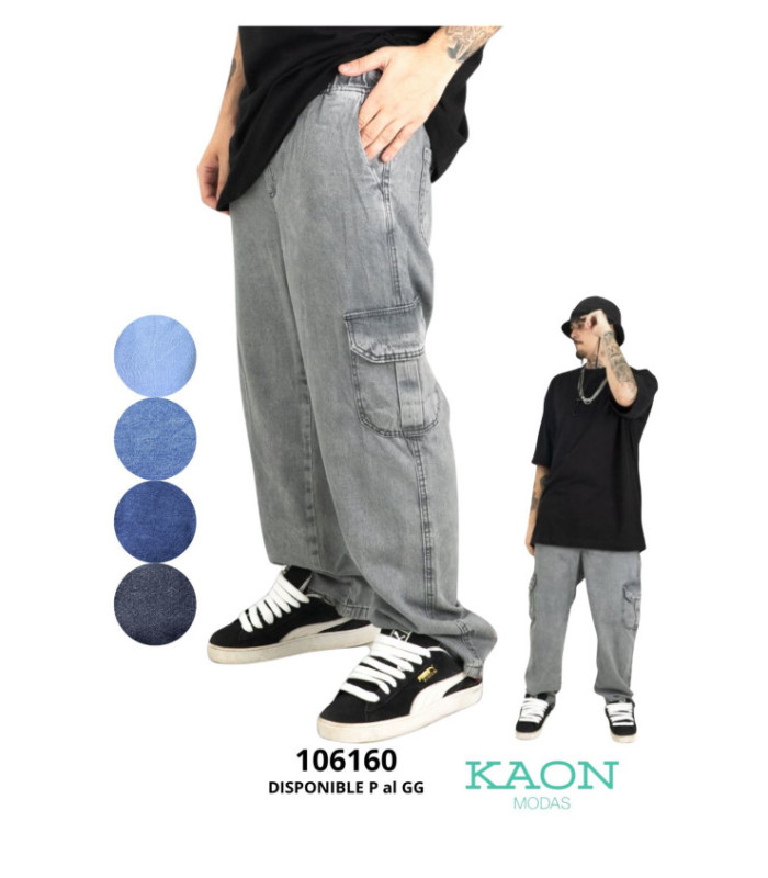 PANT.CARGO CON GOMA MASC.P AL GG