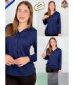 BLUSA SRA.M/L CON BOTONES.GABI