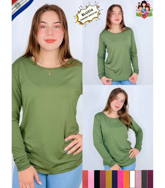 BLUSA BASICA SRA.M/L.BLUPEPE