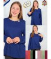 BLUSA SRA.M/L TELA LINO.COQUETA