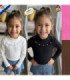 BLUSA INFANTIL M/L FRUNCIDO ENFRENTE.
