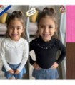 BLUSA INFANTIL M/L FRUNCIDO ENFRENTE.