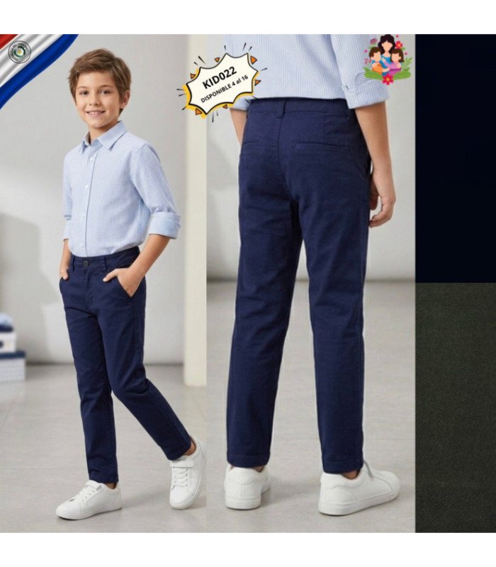PANT.COLORIDO VARON 4 AL 16 KO KIDS