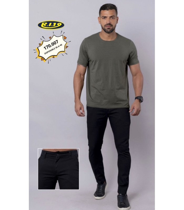 PANT.JEANS MASC.NEGRO 36 AL 46.