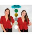 BLUSA SRA.M/C FRUNCIDO EN LA CINTURA