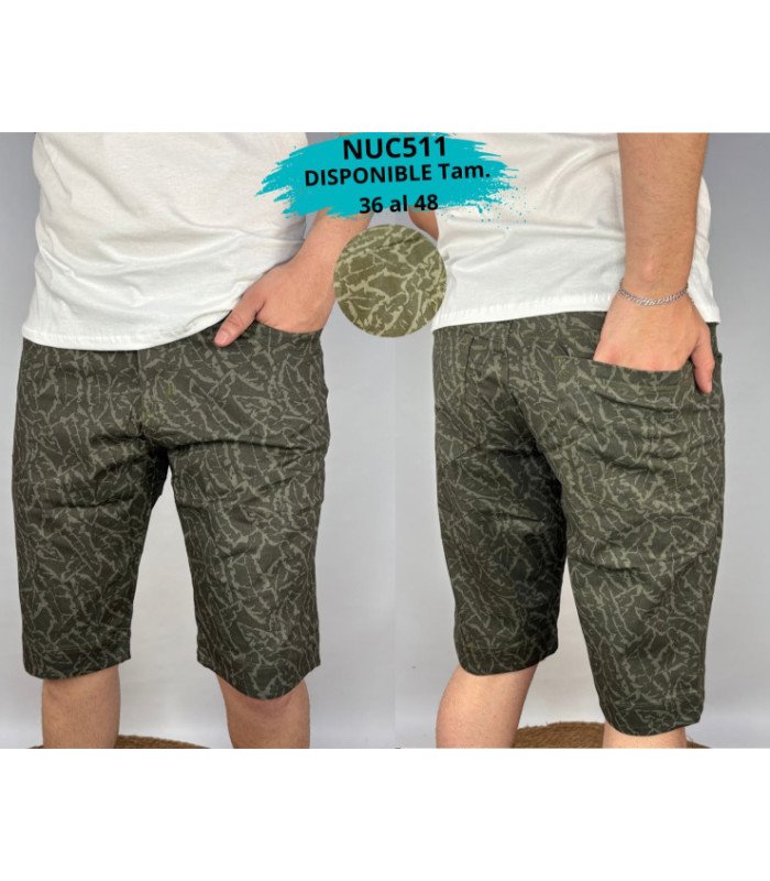 BERMUDA CAMUFLADO MASC.36 AL 48.NUCLEO