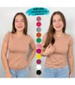 BLUS. M/C ALG.BRILLO EN EL HOMBRO.RIBBON