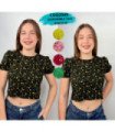 CROPPED ESTAMPADO M/C PRINCESA .COQUETA