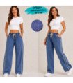 PANT.JEANS FEM.MOM C/ GOMA 36 AL 46.EVO