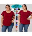 BLUSA SRA.M/C BABADO.