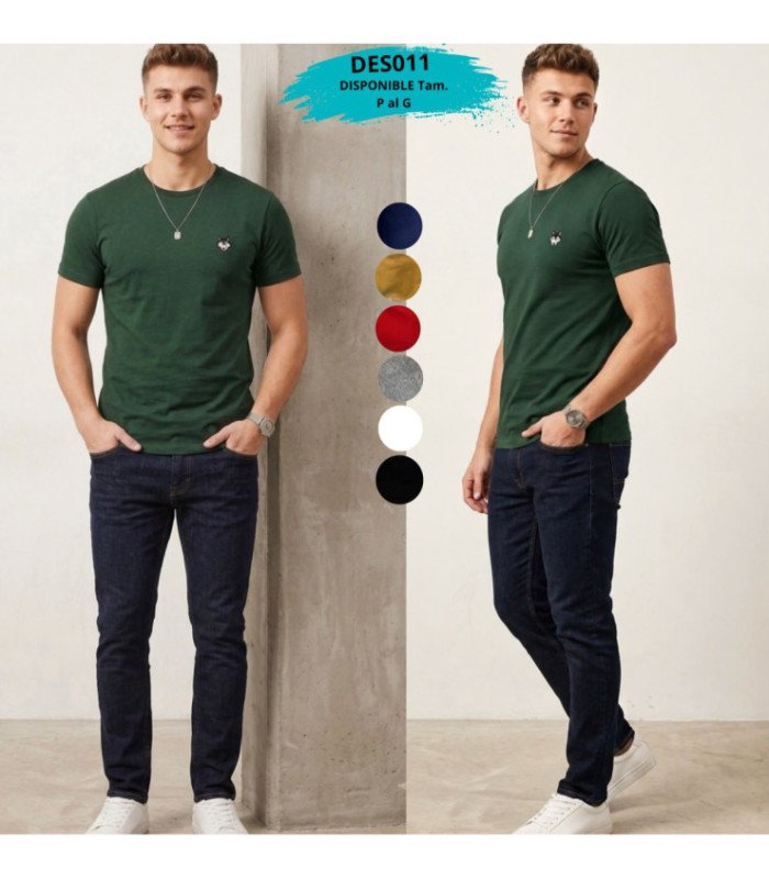 REMERA ALGODÓN MASC.M/C.DESTINI