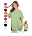 Blusa Sra.m/C Tela Lino.coqueta - Kaon Modas CDE