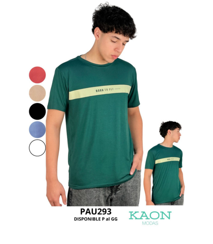 REMERA MASC.M/C ALGODON