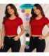 BLUS.SRTA.M/C C/ BRILLO ENFRENTE.SUNKISSED