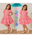VESTIDO M/C INFANTIL ESTAMAPADO.