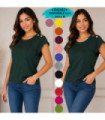 BLUSA SRTA.M/C ALGODON.COQUETA