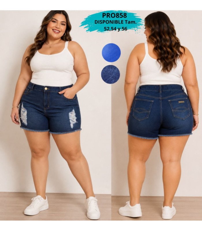 SHORT JEANS RASGADO ESP.48 AL 56 PROTON
