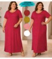 VESTIDO M/C LARGO ALG.COQUETA