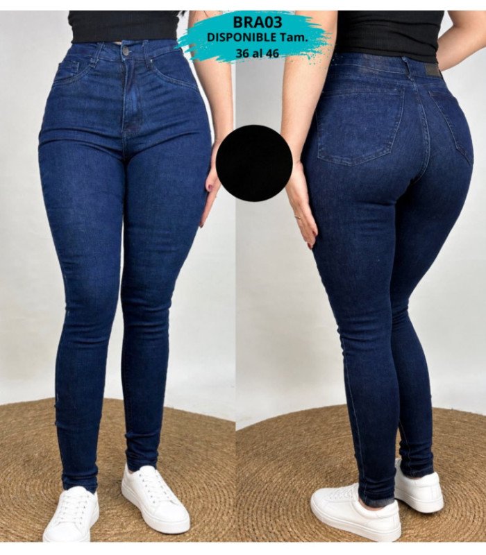 PANT.JEANS FEM.CLASICO 36 AL 46.BRABUS