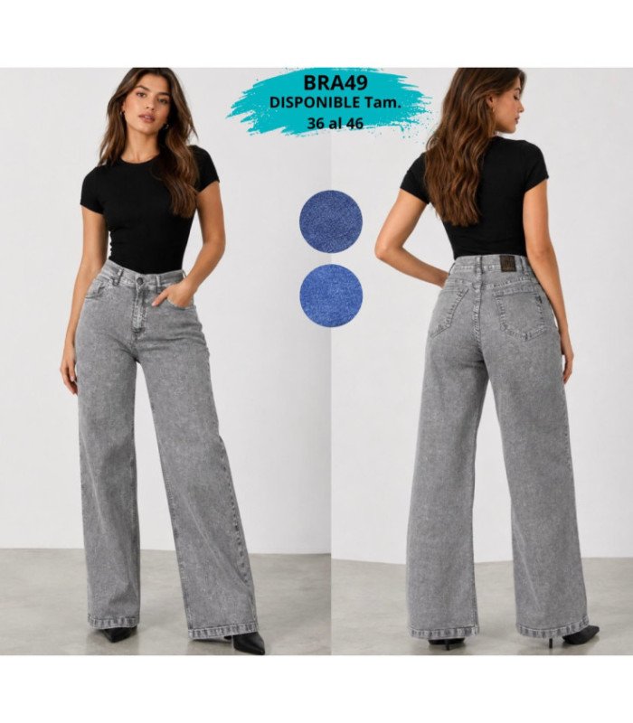 PANT.JEANS FEM.BAGGY 36 AL46.BRABUS