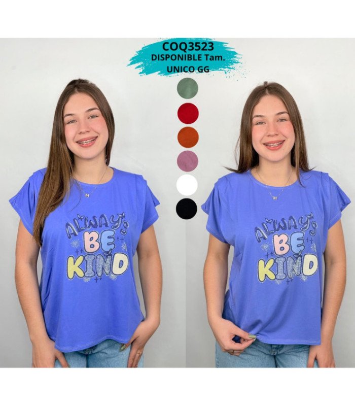 CROPPED M/C SRA.FRUNCIDO EN EL HOMBRO.COQUETA