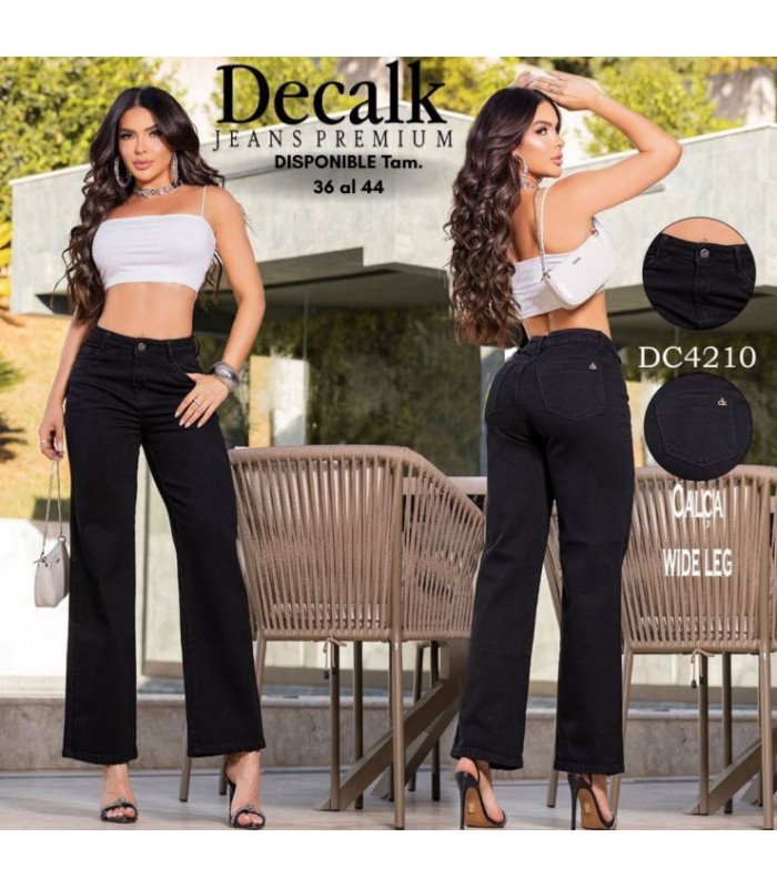 PANT.JEANS FEM.WIDE LEG.