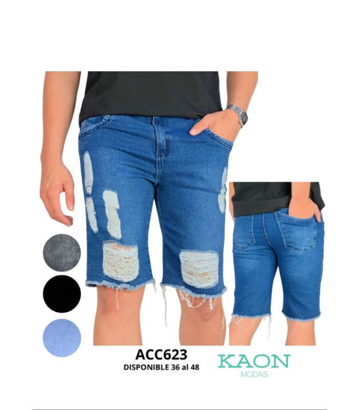 BERM.JEANS MASC.RASGADO 35 AL 48.ACCENTO