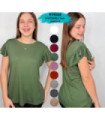 BLUSA M/C ALG.SRA.MANG.BABADO.RYR