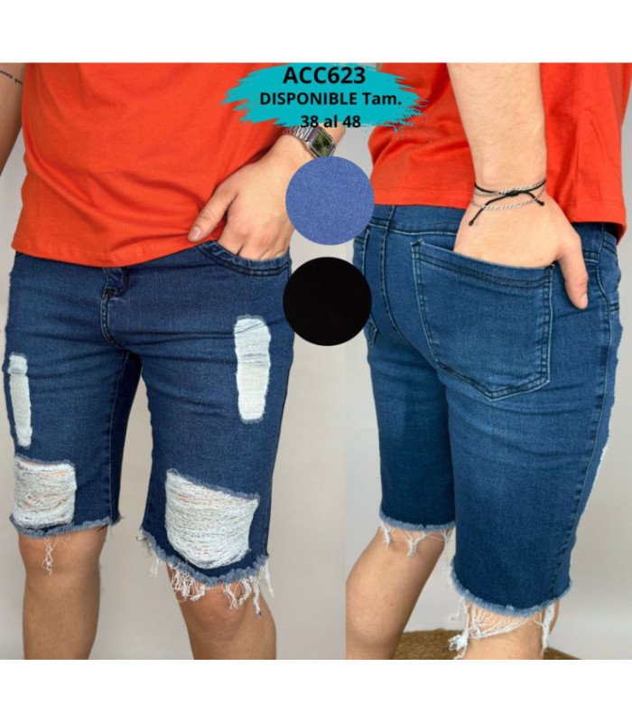 BERM.JEANS MASC.RASGADO 35 AL 48.ACCENTO