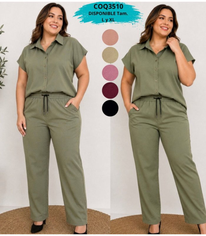 CONJUNTO FEM.MANGAS CORTAS.COQUETA