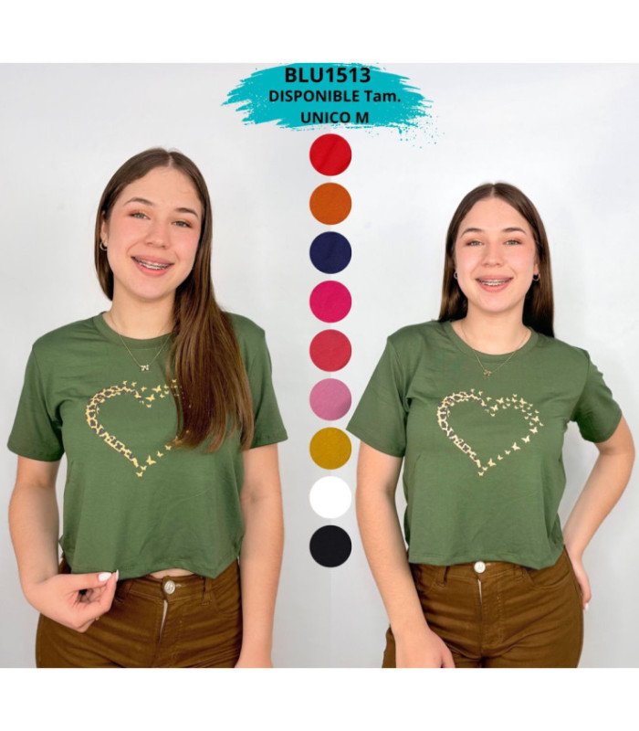 CROPPED M/ ALG.DISEÑO CORAZON.BLUPEPE