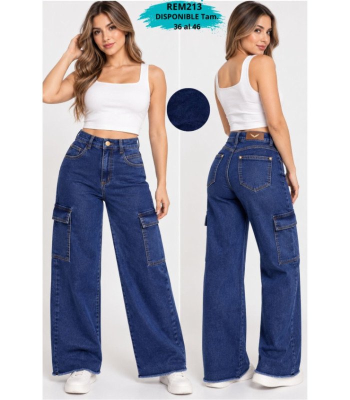 PANT. CARPINTERO JEANS FEM.FLARE.36 AL 46 REMIX
