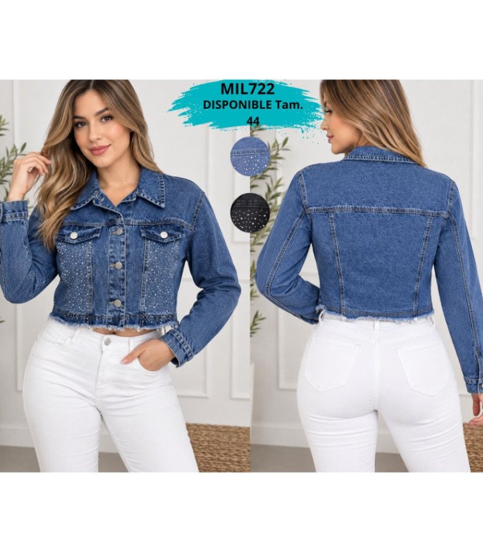 CAMPERA JEANS FEM.CON BRILLO 36 AL 46 MILKU