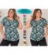BLUSA M/C  LISTRADA GRANDE  SRA.