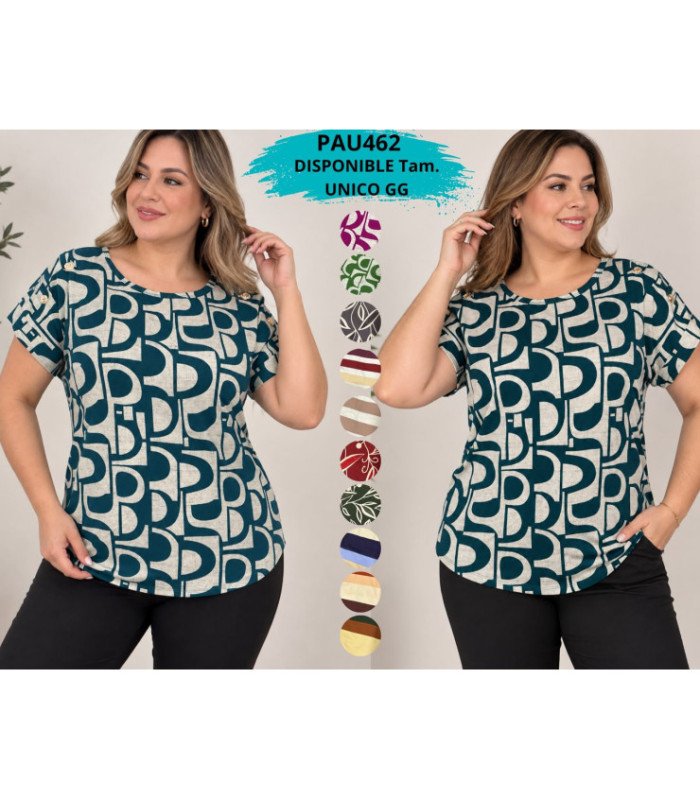 BLUSA M/C  LISTRADA GRANDE  SRA.