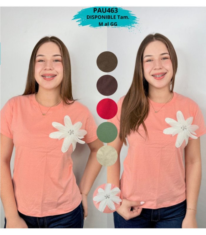 REMERA FEM.M/C 3 DISEÑOS VARIADO M AL GG