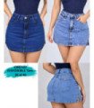 SHORT POLLERA JEANS 36 AL 46.CROSS