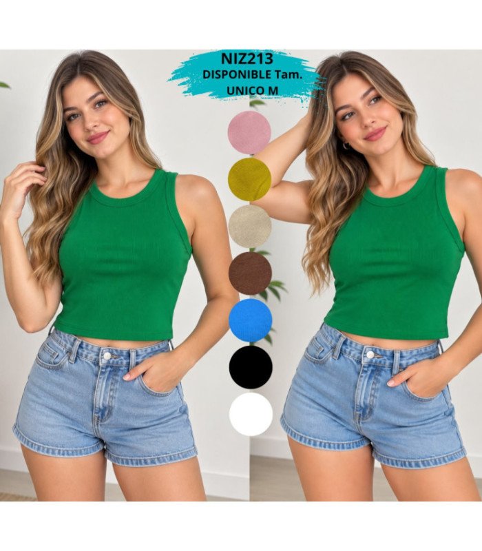 CROP SIN MANGA RIVANA