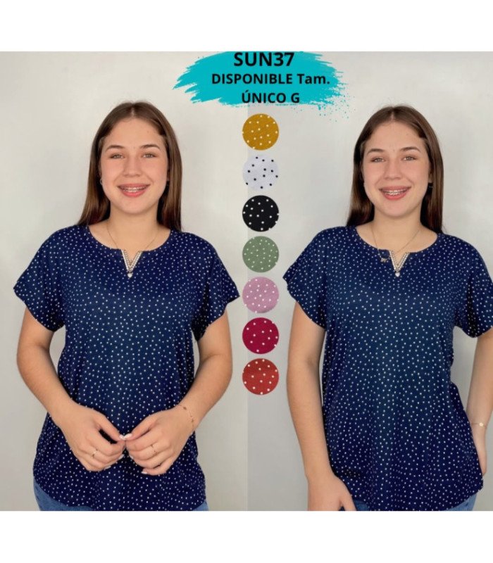 BLUSA SRA.M/C ALG.AMOTAS.SUNKISSED