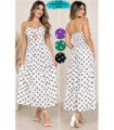 VESTIDO MIDI A MOTAS SOLERA.
