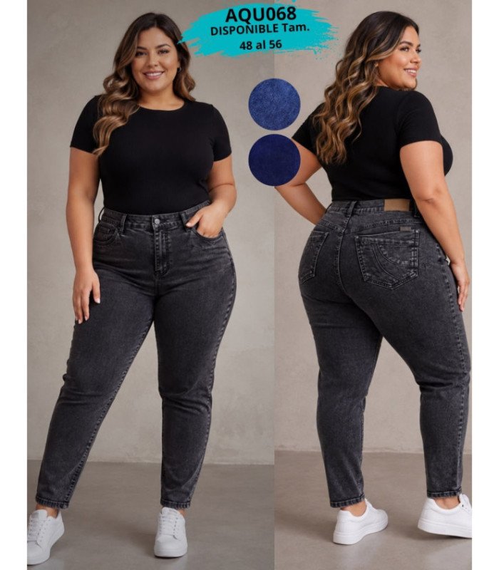 PANT.JEANS SRA.48 AL 56.AQUA