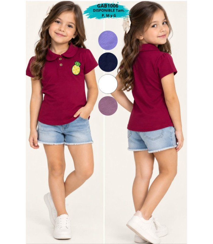 BLUS.M/C JUVENIL C/ CUELLO,DISEÑO PIÑA.GABI